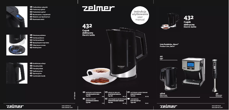 Página 1 del manual Manual de usuario Zelmer ZCK0259B