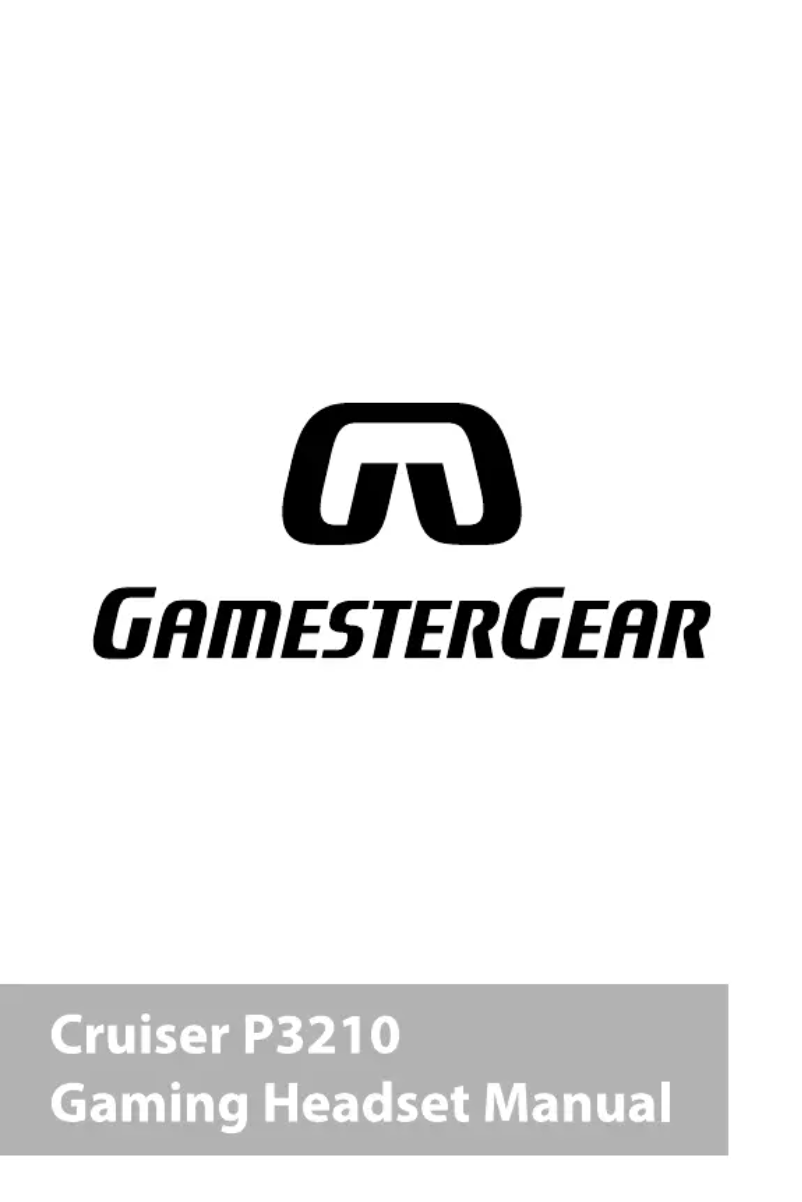 Página 1 del manual Manual de usuario GamesterGear Cruiser P3210