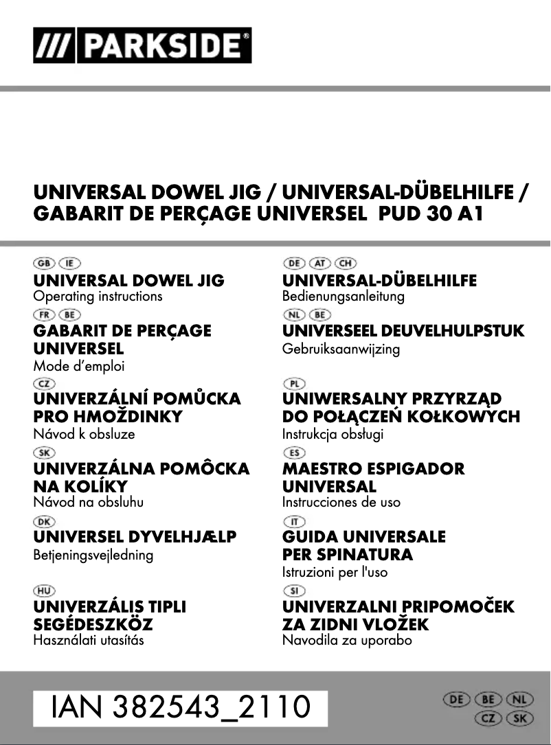 Página 1 del manual Manual de usuario Parkside PUD 30 A1