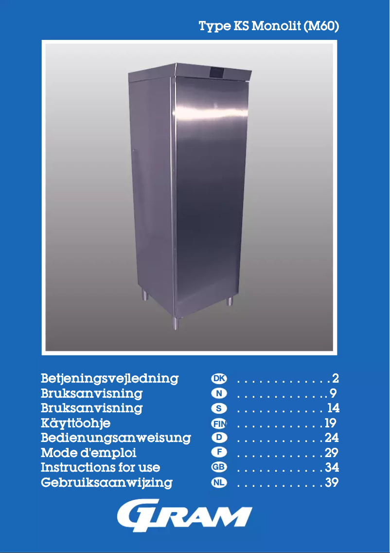 Página 1 del manual Manual de usuario Gram KS2300