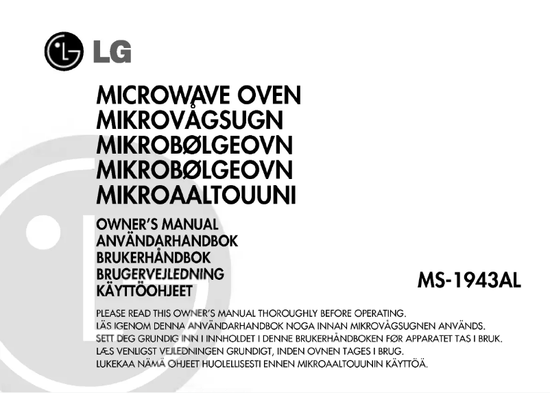 Imagen de la primera página del manual del dispositivo MS-1943AL