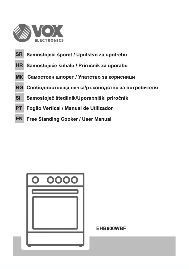 Imagen de la primera página del manual del dispositivo EHB 600 WBF
