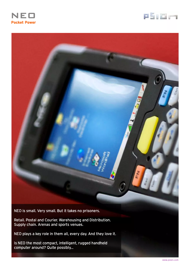 Imagen de la primera página del manual del dispositivo Neo