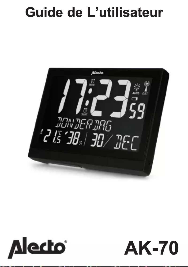 Página nº 1 - Manual de usuario Alecto AK-70