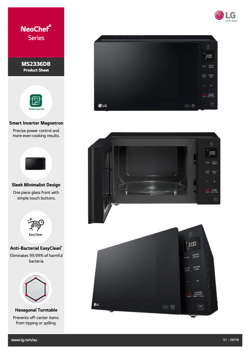 Página nº 1 - Ficha técnica LG Neochef MS2336DB