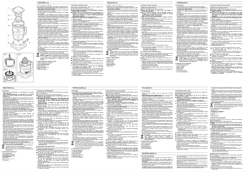 Página 1 del manual Manual de usuario Solac Buon Giorno EX6156