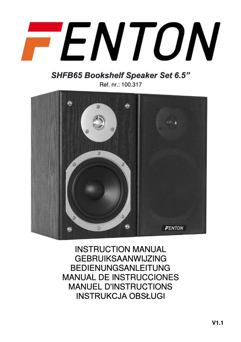 Página 1 del manual Manual de usuario Fenton SHFB55B