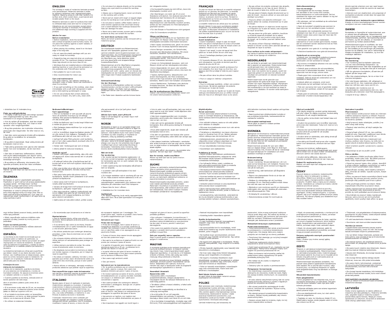 Página 1 del manual Manual de instrucciones Ikea DEJE