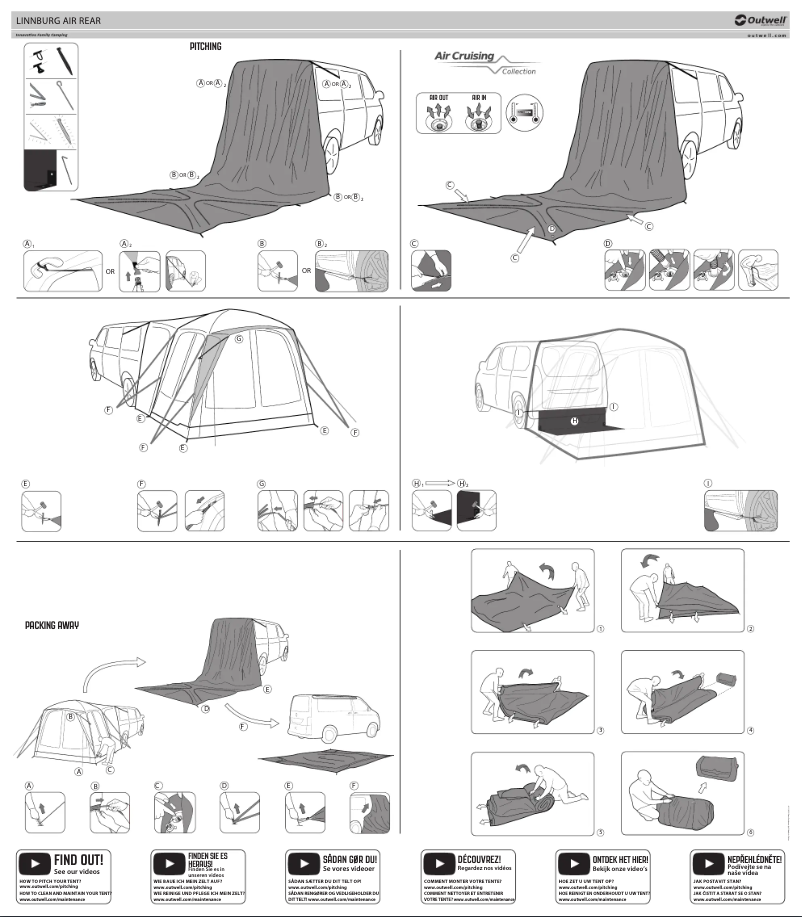 Página 1 del manual Guía de instalación Outwell Linnburg Air Rear