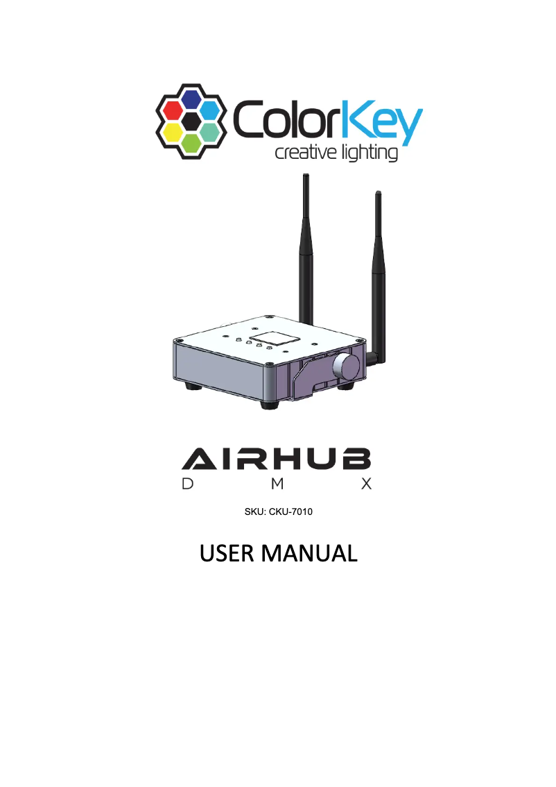 Página 1 del manual Manual de usuario ColorKey AirHub
