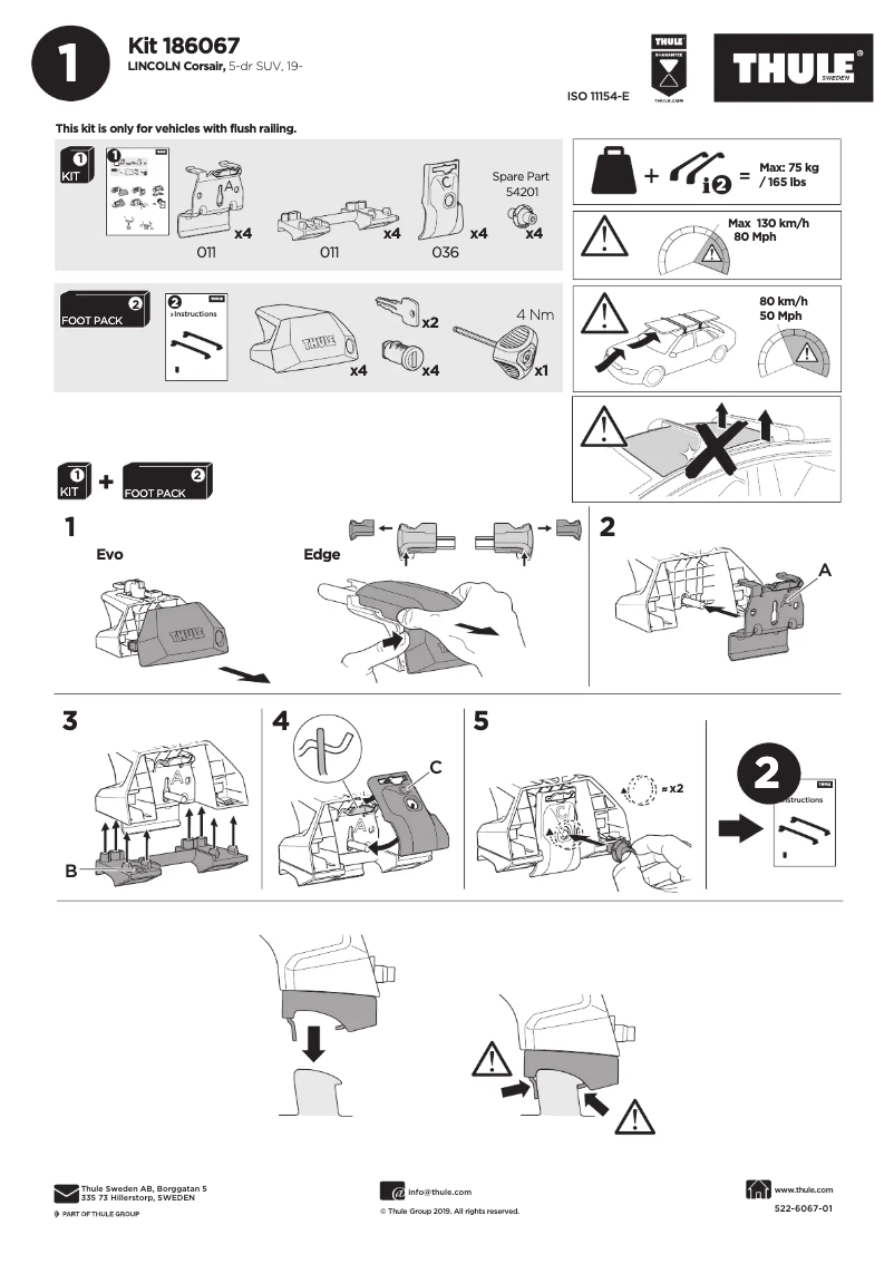 Imagen de la primera página del manual del dispositivo Kit 186067