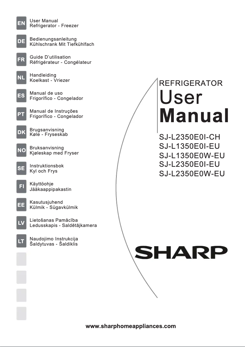 Página 1 del manual Manual de usuario Sharp SJ-L2350E0I-EU