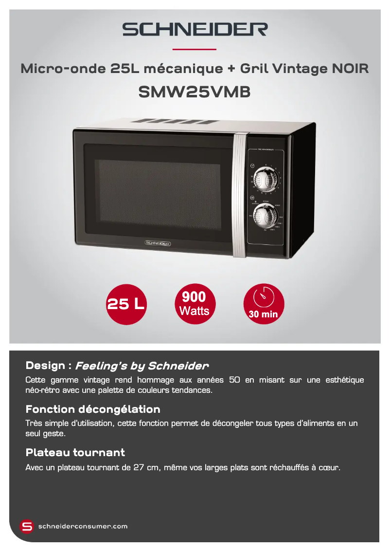 Página nº 1 - Ficha técnica Schneider SMW25VMB