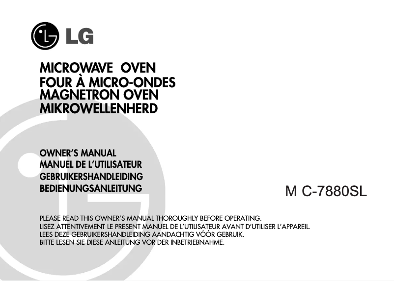 Imagen de la primera página del manual del dispositivo MC-7880SL