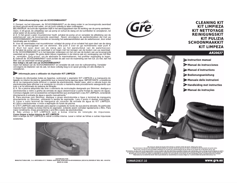 Página nº 1 - Manual de usuario Gre AR20637 (CN)