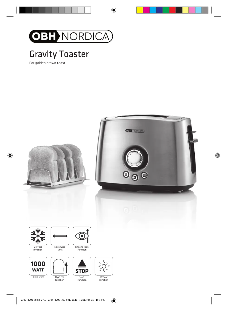 Imagen de la primera página del manual del dispositivo Gravity 2705