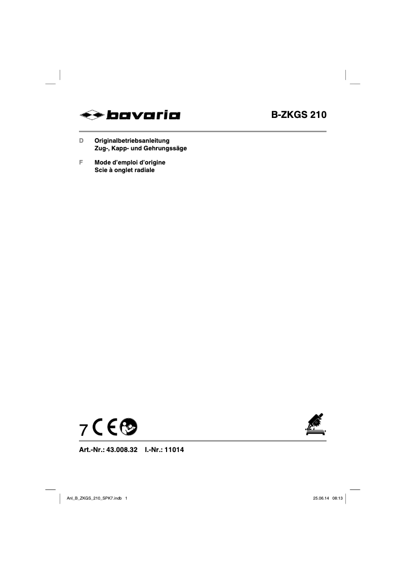 Página nº 1 - Manual de usuario Bavaria B-ZKGS 210