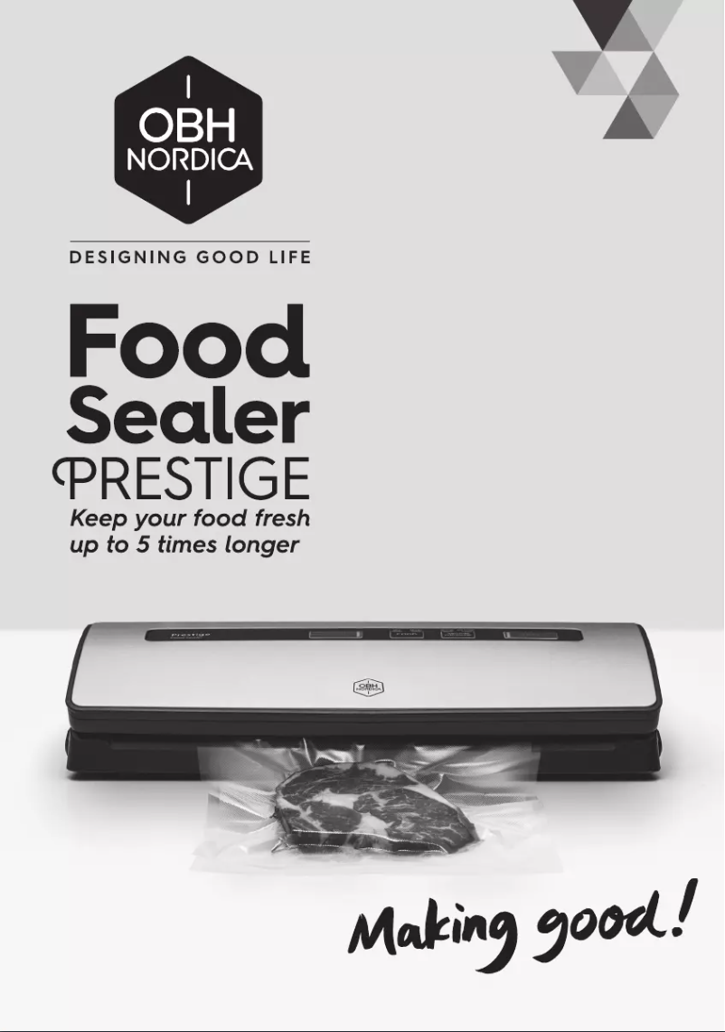 Imagen de la primera página del manual del dispositivo Prestige