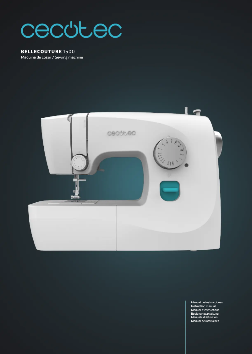 Página 1 del manual Manual de usuario Cecotec BelleCouture 1500
