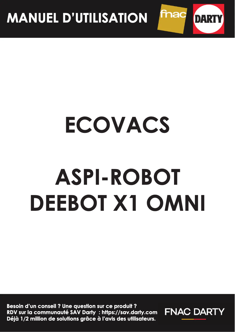 Imagen de la primera página del manual del dispositivo Deebot X1 Omni