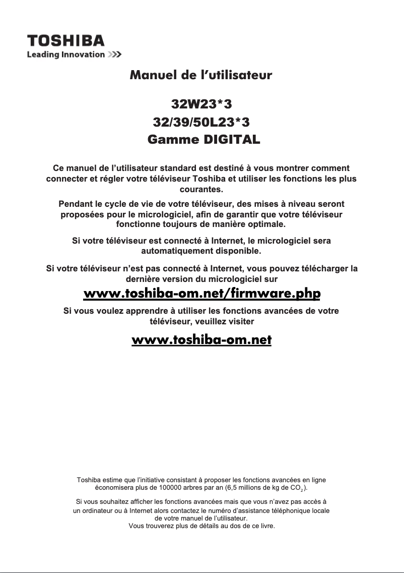 Imagen de la primera página del manual del dispositivo 32W2333DG