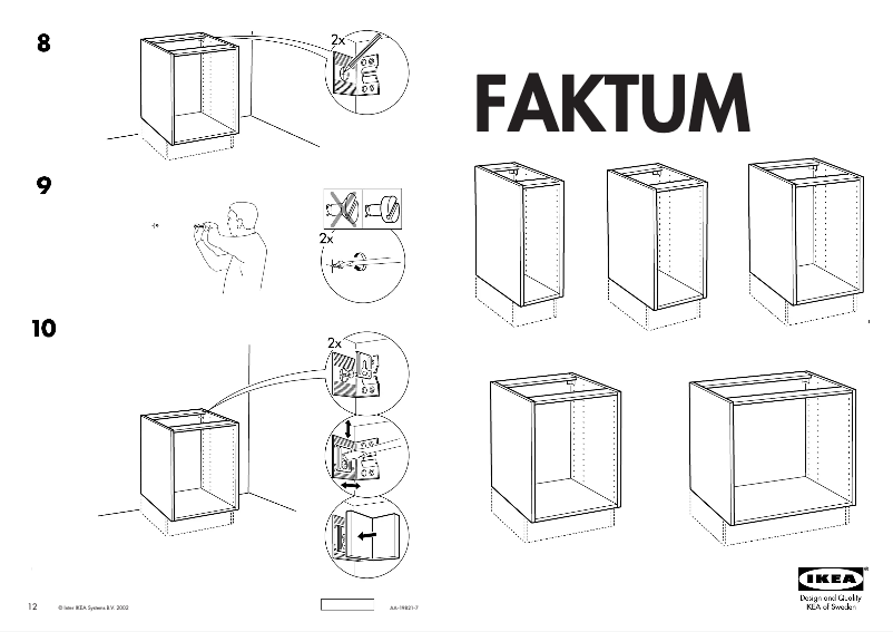 Página 1 del manual Manual de usuario Ikea Faktum