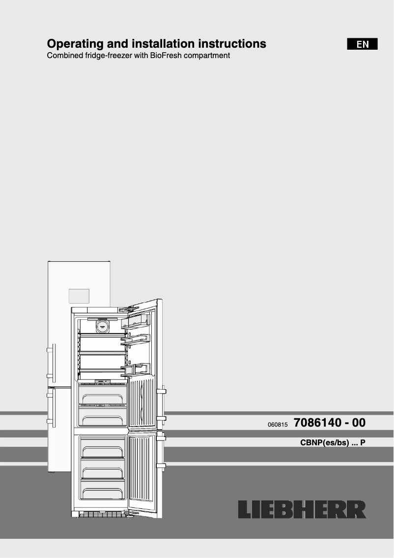 Imagen de la primera página del manual del dispositivo CBNPbs 4858 Premium BioFresh NoFrost