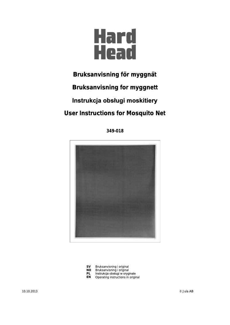 Imagen de la primera página del manual del dispositivo 349-018