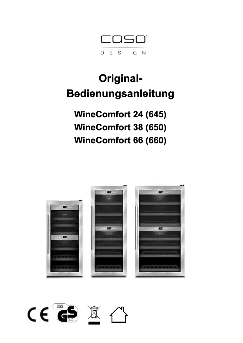 Imagen de la primera página del manual del dispositivo WineMaster 66