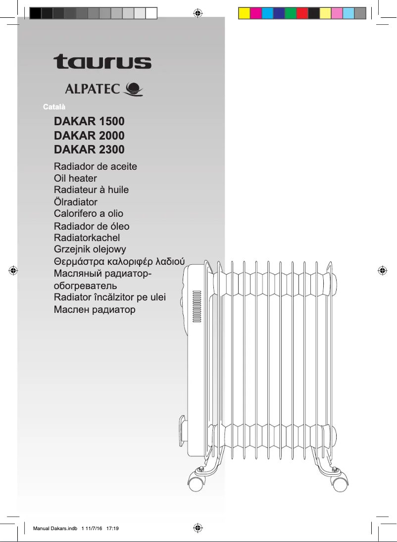 Imagen de la primera página del manual del dispositivo Dakar 2300