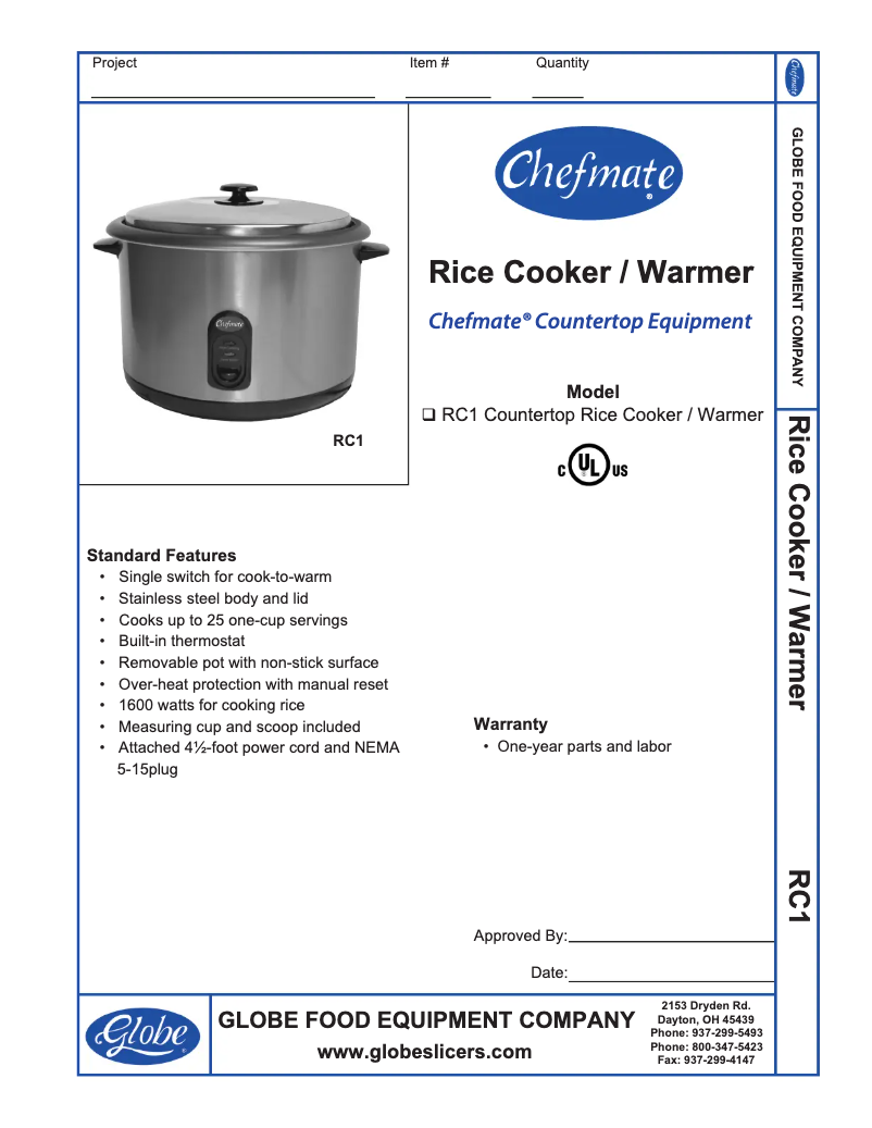 Imagen de la primera página del manual del dispositivo RC1