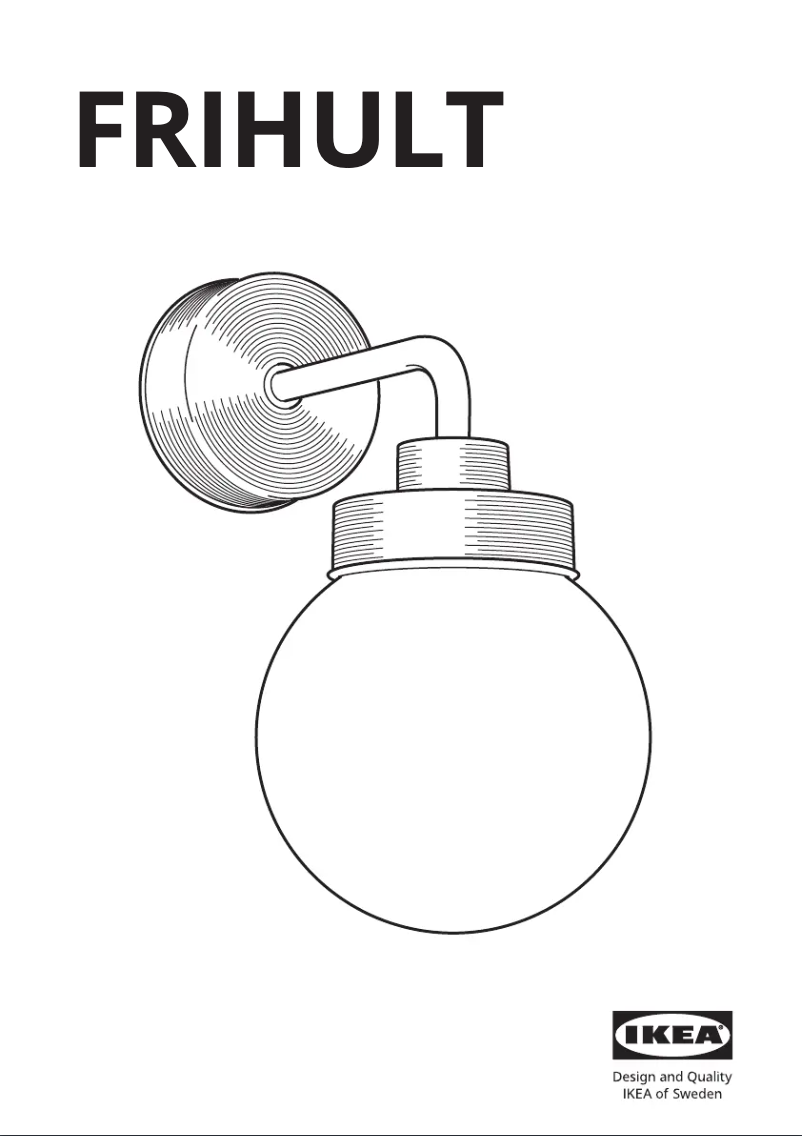 Imagen de la primera página del manual del dispositivo FRIHULT 304.316.25