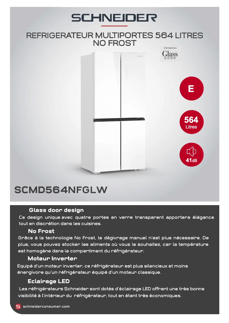 Página 1 del manual Ficha técnica Schneider SCMD564NFGLW