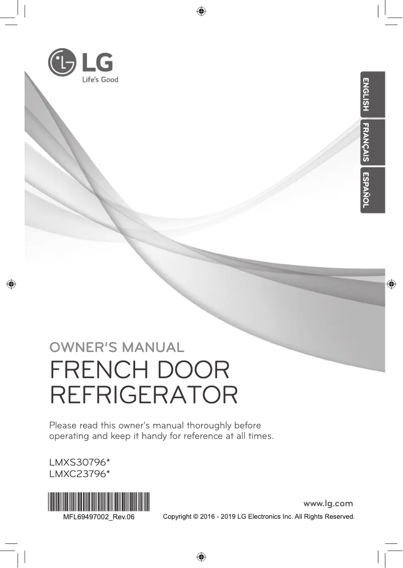 Imagen de la primera página del manual del dispositivo LMXC23796D