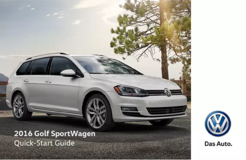 Página 1 del manual Manual de usuario Volkswagen Golf SportWagen (2016)