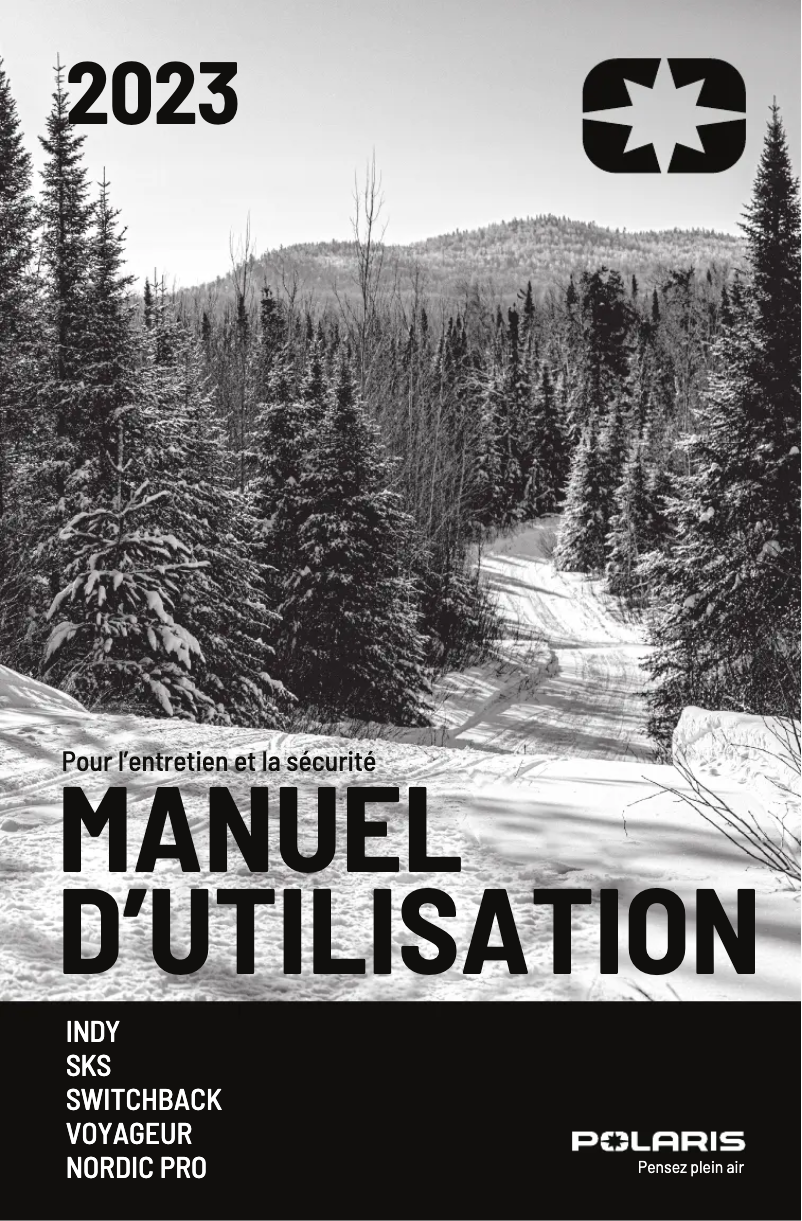 Imagen de la primera página del manual del dispositivo 850 INDY Adventure 137 (2023)