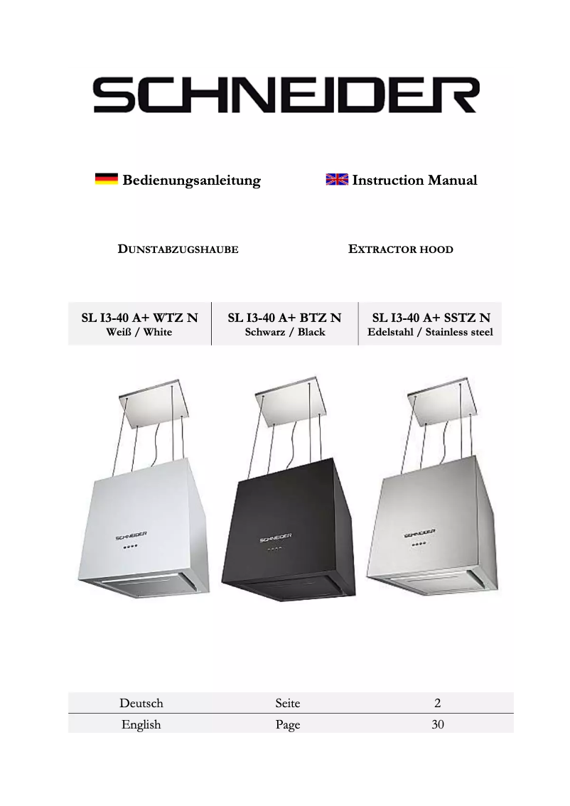 Página 1 del manual Manual de usuario Schneider I 3-40 A+ WTZ