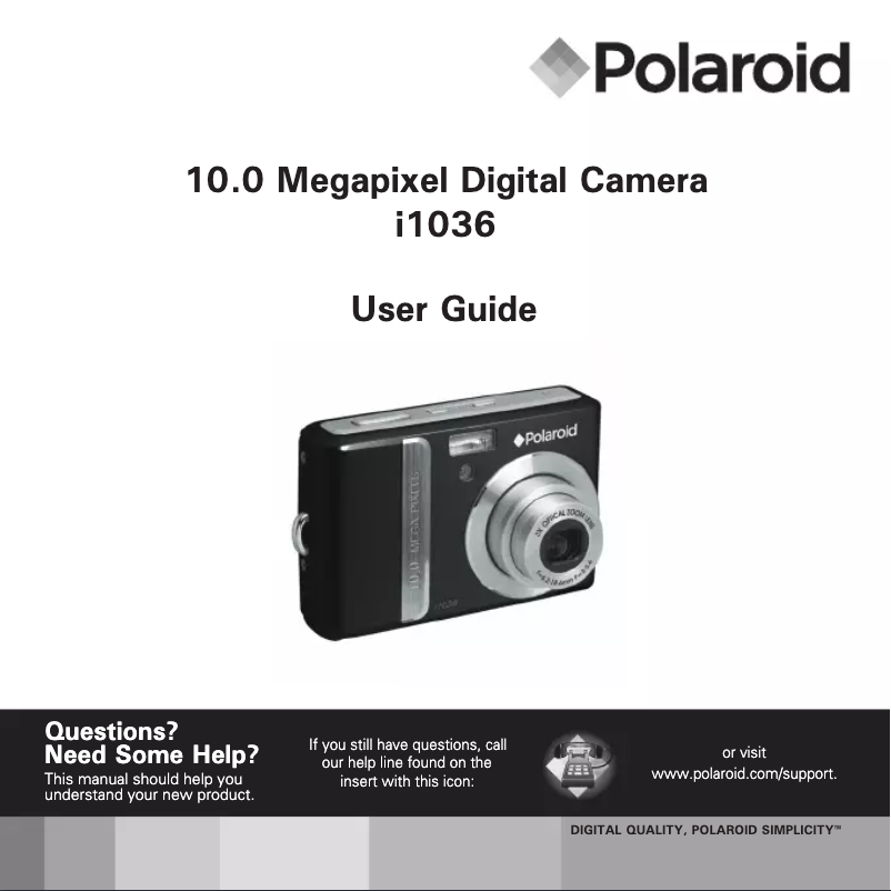Página nº 1 - Manual de usuario Polaroid i1036