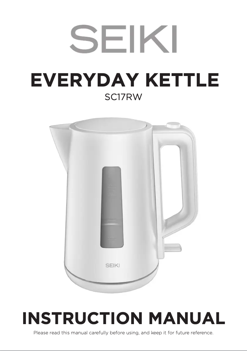 Imagen de la primera página del manual del dispositivo SC17RW