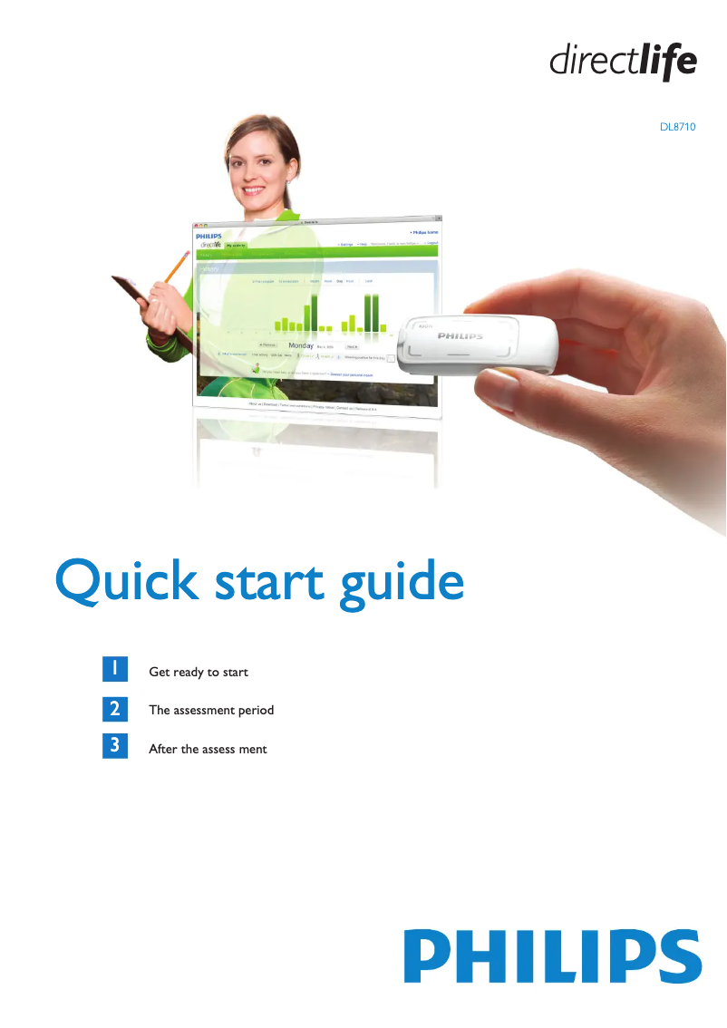 Imagen de la primera página del manual del dispositivo DL8710