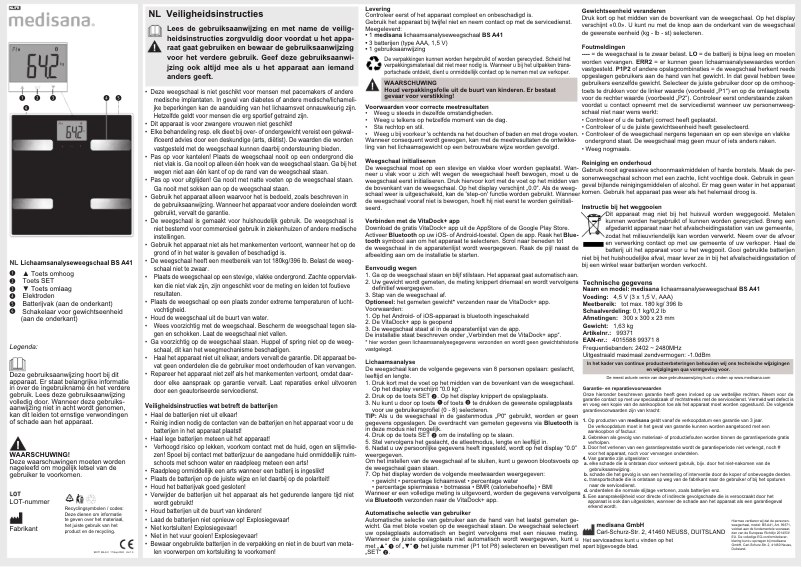 Imagen de la primera página del manual del dispositivo BS A41 Connect
