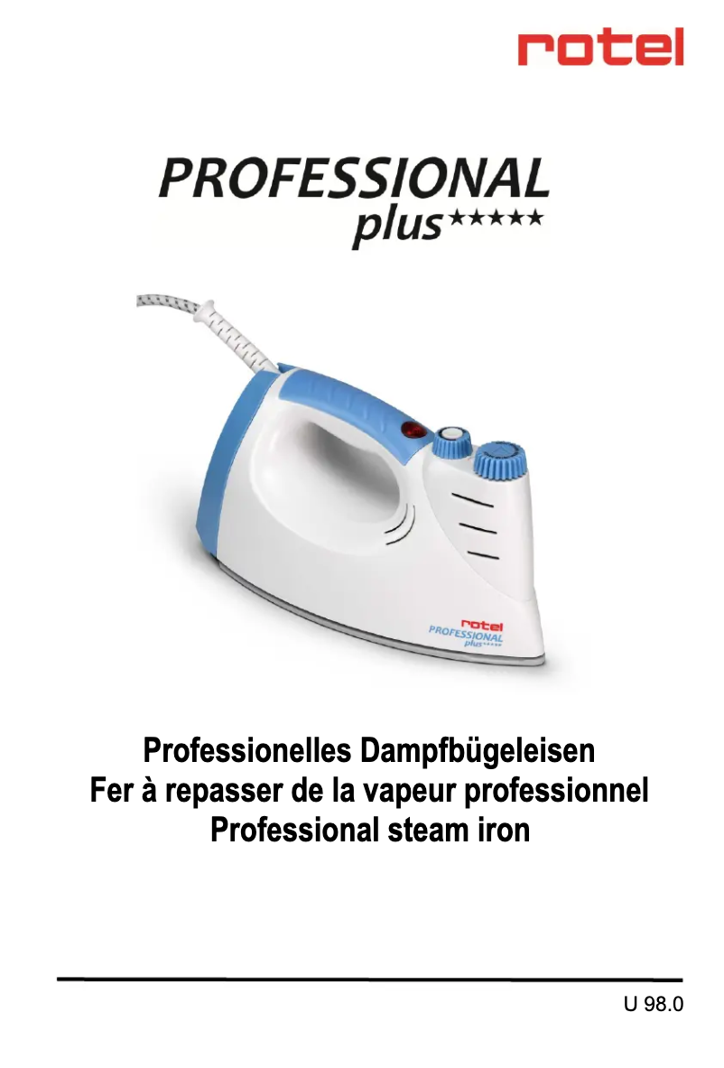 Página 1 del manual Manual de usuario Rotel Professional plus