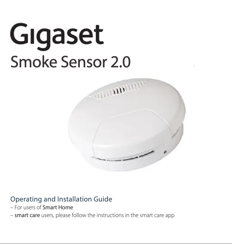 Página 1 del manual Manual de usuario Gigaset Smoke Pack ONE X