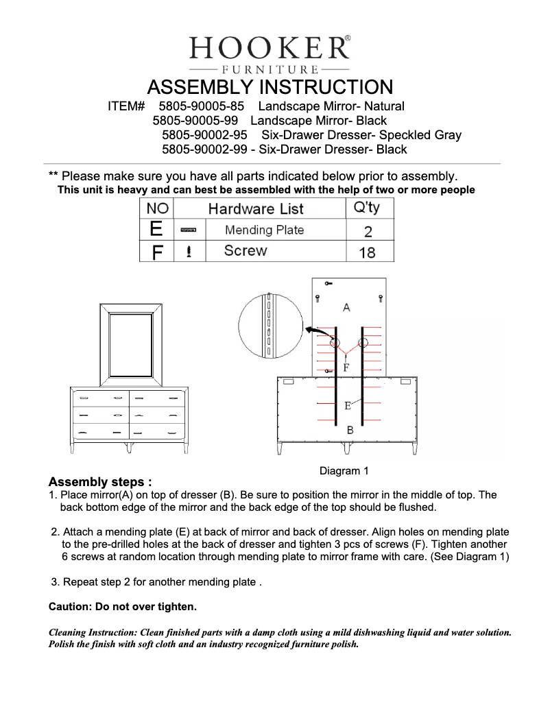 Página nº 1 - Manual de usuario Hooker 5805-90005-99