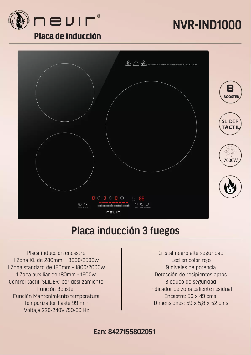 Página 1 del manual Manual de usuario Nevir NVR-IND1000