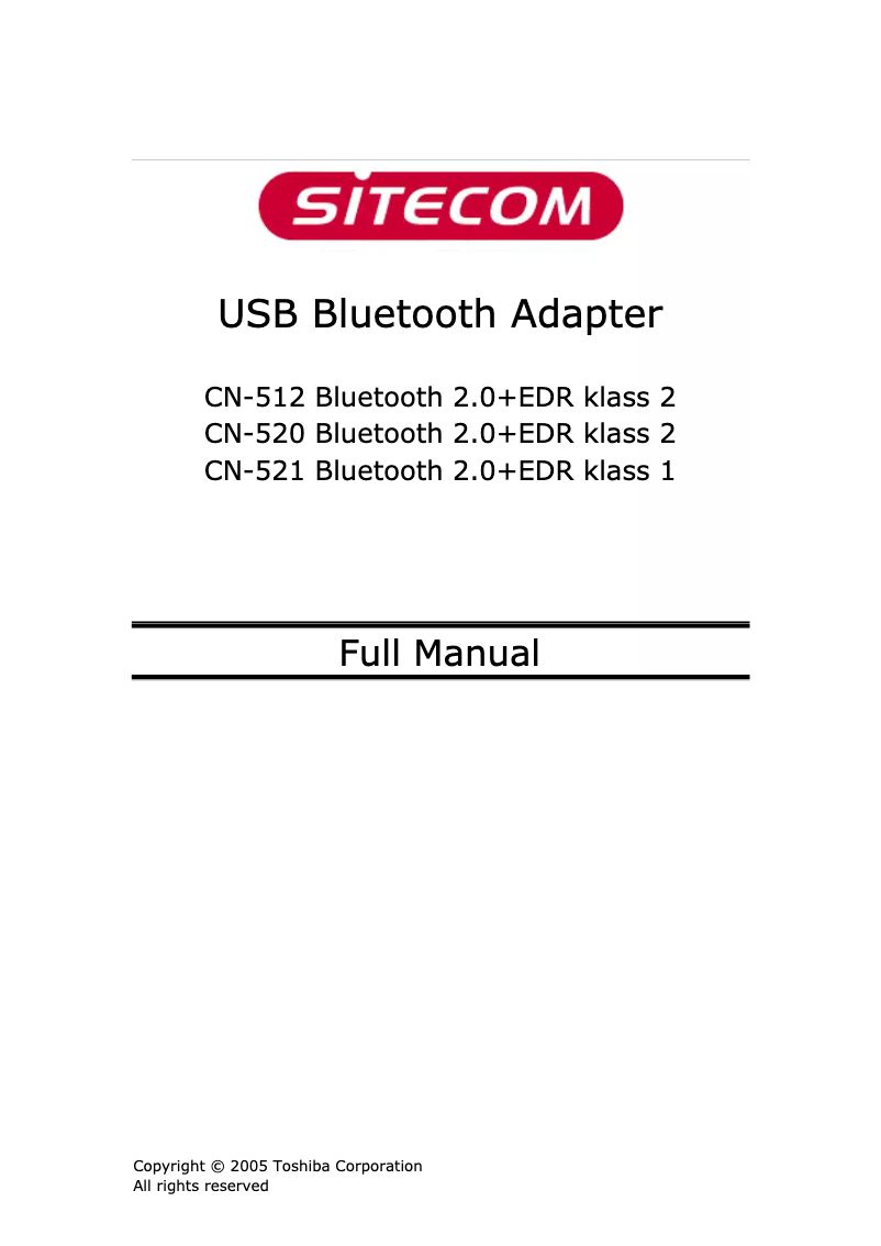 Imagen de la primera página del manual del dispositivo CN-521