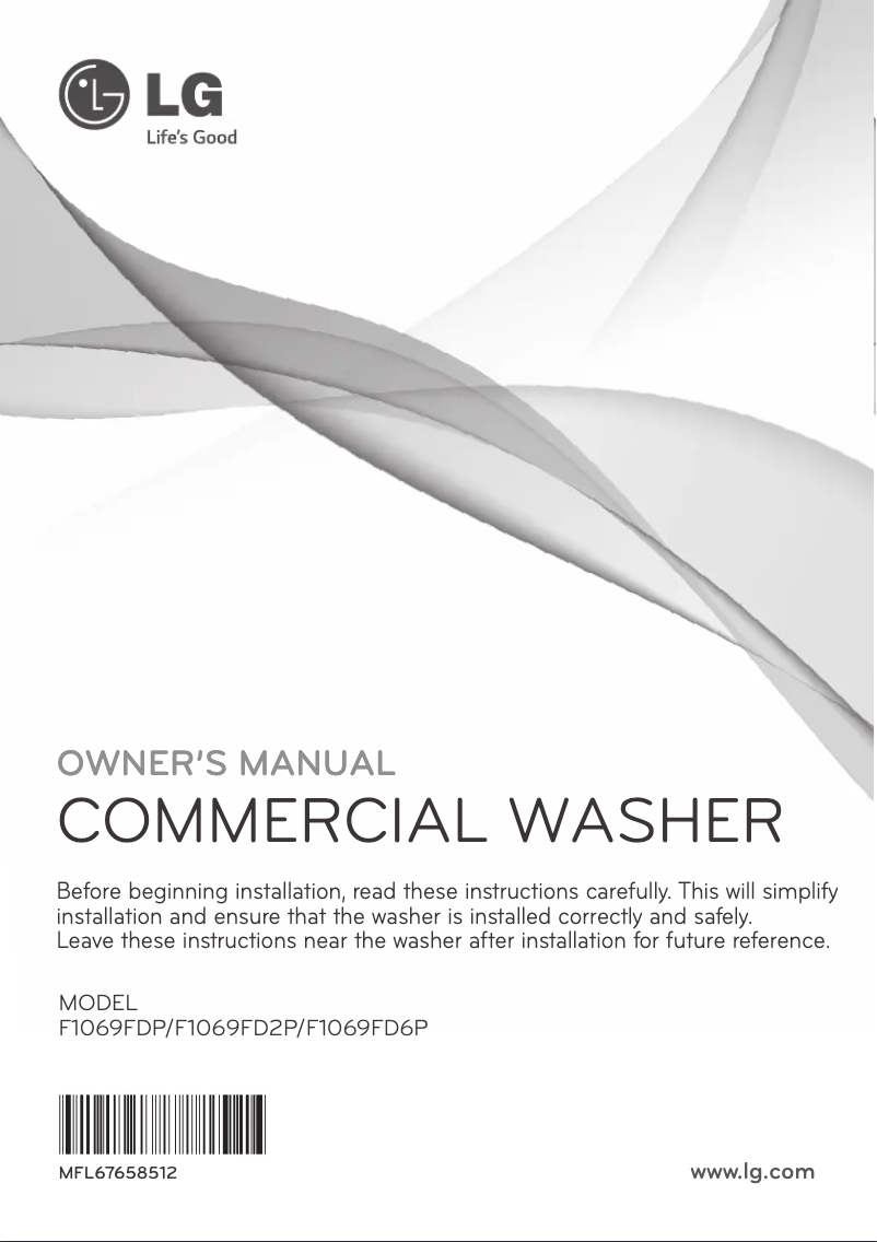 Página 1 del manual Manual de usuario LG F1069FDP