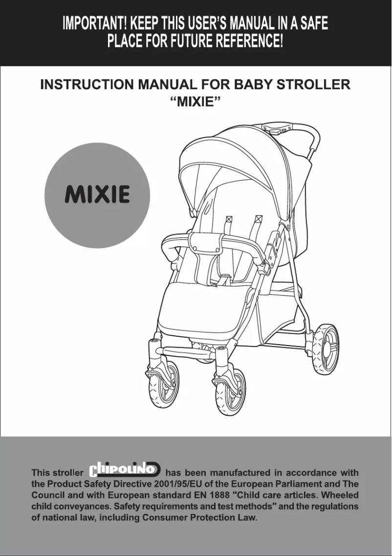 Imagen de la primera página del manual del dispositivo Mixie