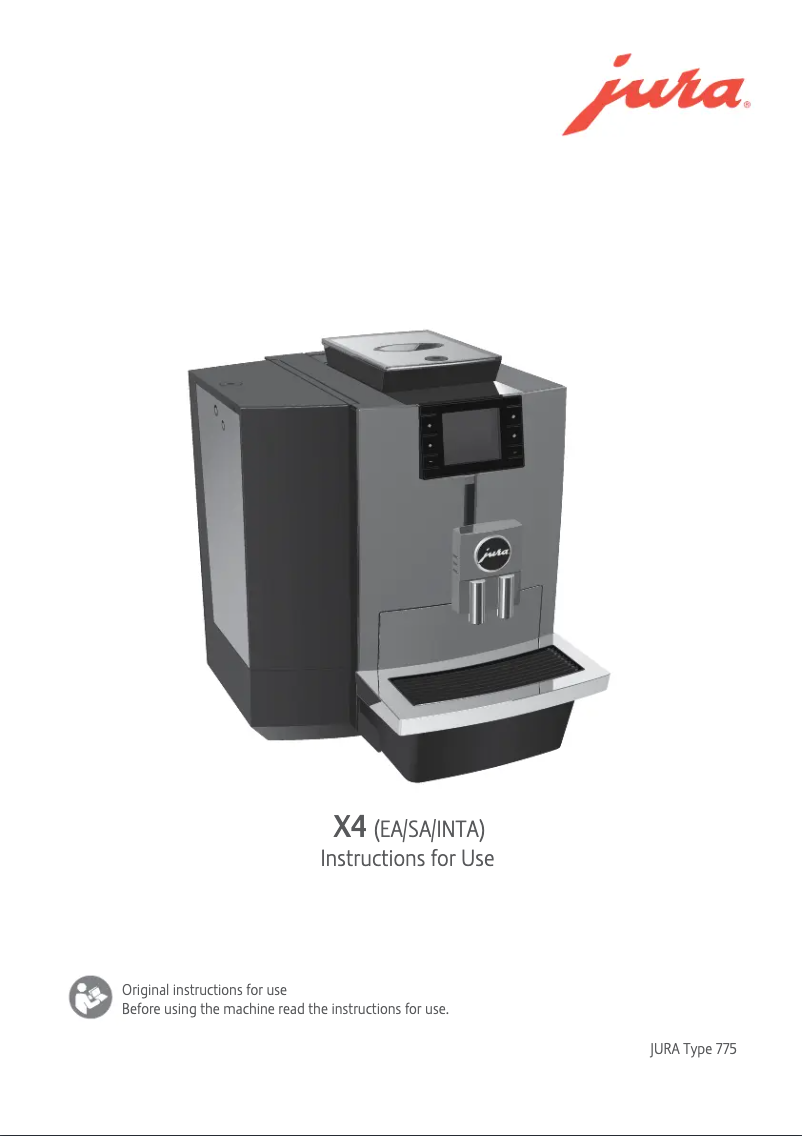 Imagen de la primera página del manual del dispositivo X4