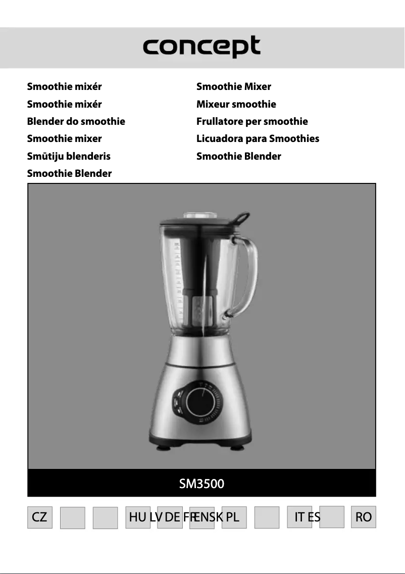 Página 1 del manual Manual de usuario Concept SM3500